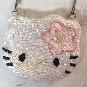 Hello Kitty beaded coin purse